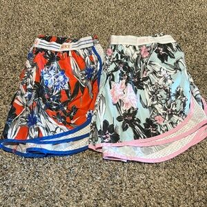 Bundle of floral Nike shorts